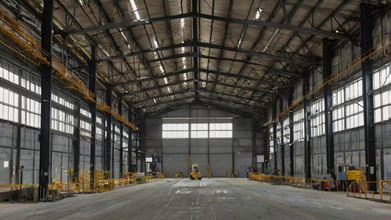 Hangar métallique préfabriqué avec charpente acier